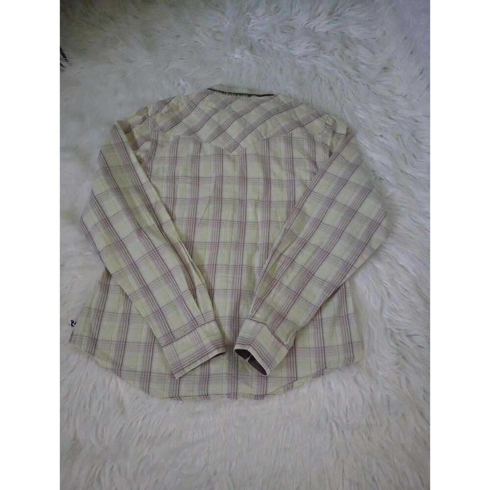 Vintage Rockies Women's Western shirt Red Plaid Size M Button Up Long Sleeve - Picture 8 of 9